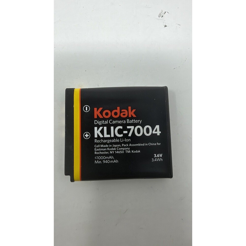 Kodak KLIC-7004 1000mAh 3.6V 3.4Wh rechargeable camera battery